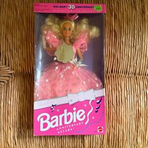Barbie Anniversary Star Walmart 30th Anniversary Doll 1992 Mattel 2282
